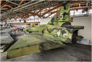 Saab AJS37 Viggen, 37080, 35-15 in the Vasteras Flygmuseum