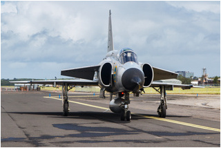 SwAFHF Viggen SE-DXN at Shannon Airport in July 2015