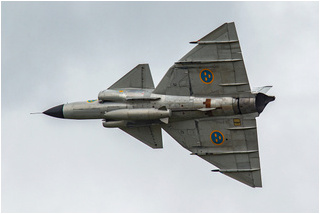 SwAFHF Viggen SE-DXN at Shannon Airport in July 2015