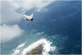 SwAFHF Viggen SE-DXN, over County Clare, Ireland, in July 2015