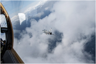 SwAFHF Viggen SE-DXN, over County Clare, Ireland, in July 2015