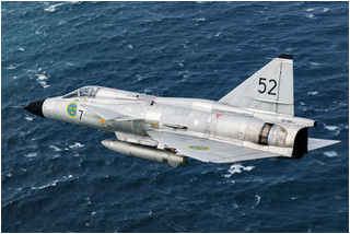 SwAFHF Viggen SE-DXN, over County Clare, Ireland, in July 2015