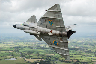 SwAFHF Viggen SE-DXN, over County Clare, Ireland, in July 2015