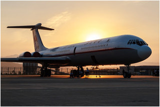 Air Koryo Ilyushin Il-62 P-885 at sunset