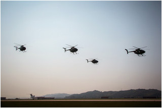 KPAAF Hughes MD-500 formation display