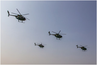 KPAAF Hughes MD-500 formation display