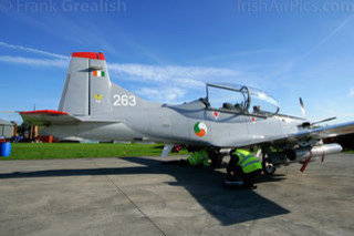 Irish Air Corps Pilatus PC-9M Air Firing 2008