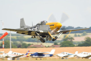 North American P-51D Mustang, G-BTCD, Old Flying Machine Company