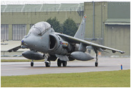 RAF Cottesmore - Harrier T12 ZH657, weather check aircraft, taxis out
